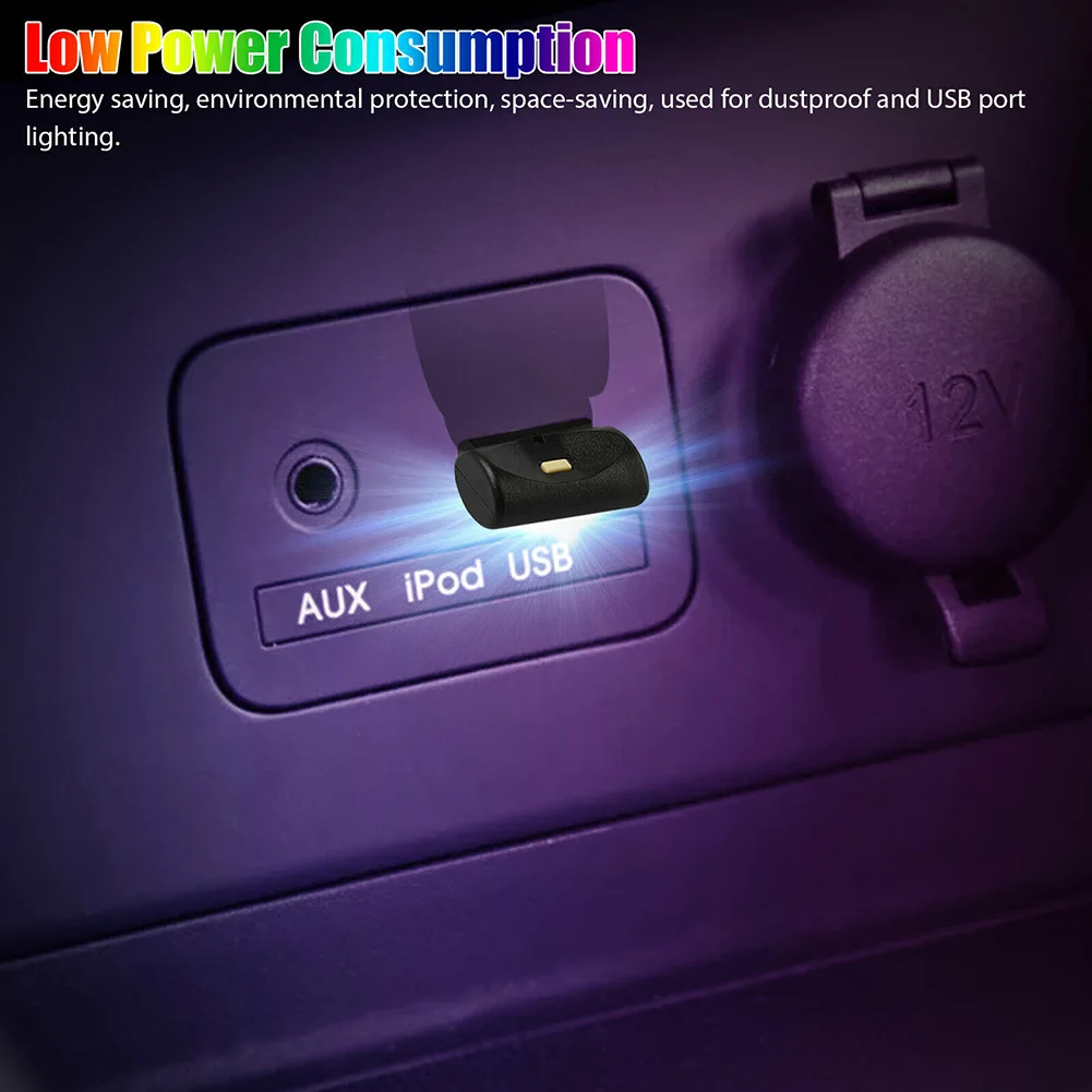 

Atmosphere Lamp USB LED Mini Ambient Gradient + Constant Light Interior Light RGB Touch Key 1* 5V Accessories Durable