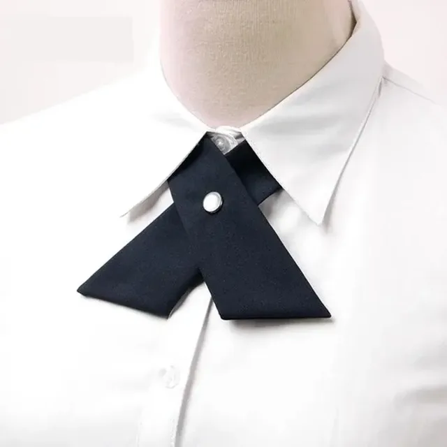 Student Uniform Bow Tie Crisscross Bow Tie for Women Girls School Uniform Adjustable Bowtie Pre-tied Necktie 2
