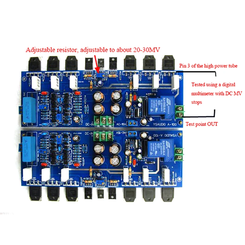 TOKBAN 레퍼런스 아큐페이즈 A100 회로 클래스 A 50w*2 클래스 AB 260w*2 2채널 파워 앰프 보드 FET 입력 HIFI 앰프