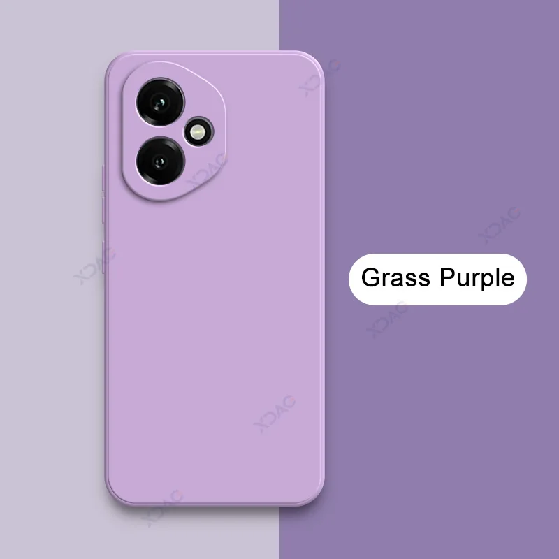 Luxury Candy Cellphone Cases with Lens Protection - Soft Square Liquid Silicone Armor