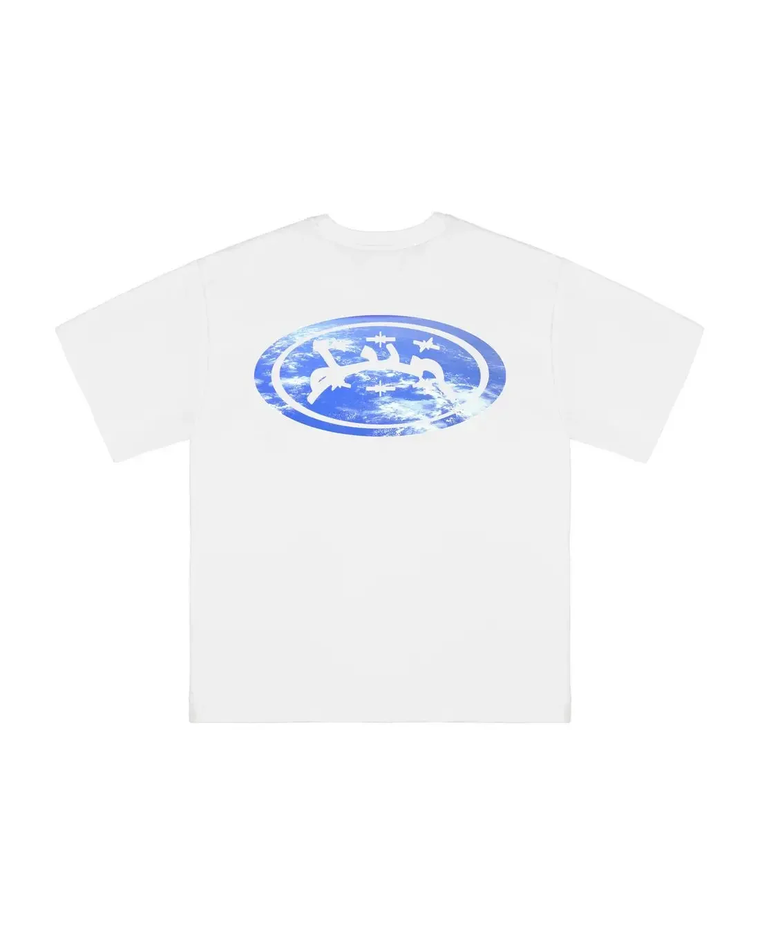 thumbnail image 1 of Camisetas de hip hop con estampado de letras cruzadas y estilo gótico de gran tamaño para mujer, ropa de calle de verano, camisetas para parejas Y2k, 1 of 5