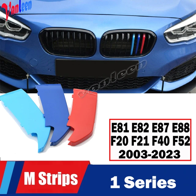Bande de garniture de calandre de voiture, 3 pièces, pour BMW E81