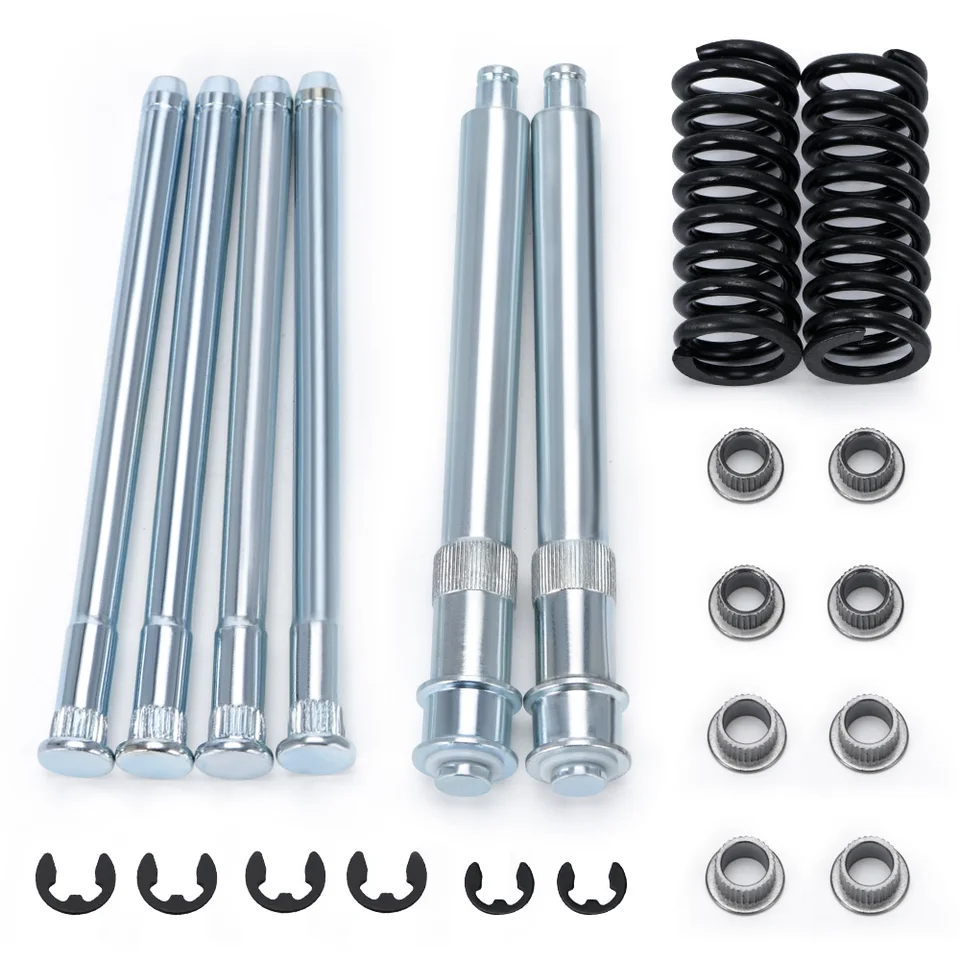 Kit Riparazione Cerniere Porta Per Ford F150 F250 F350 Bronco: 4 Perni, 8 Boccole, 8 Clip, Acciaio Inox, Compatibile 1980-1997 - 4