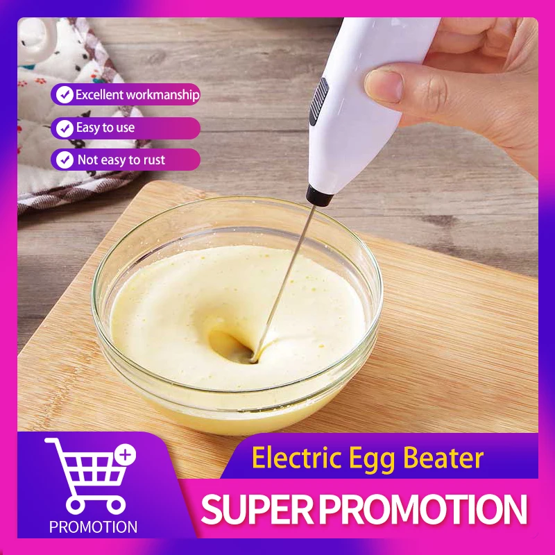 Mini Stainless Electric Handheld Egg Beater Household Kitchen Steel