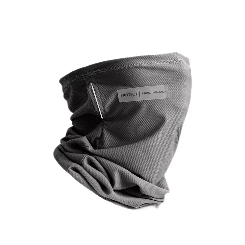 Summer Ice Silk Sunscreen Mask For Men Women Outdoor Cycling Face Cover Solid Color Neck Wrap UV Protection Ear Bandana Scarf face mask cycling bandana sunscreen mask neck wrap bandana headscarf cotton bandana cycling mask ice silk sunscreen mask bandana neck cover multifunctional bandana