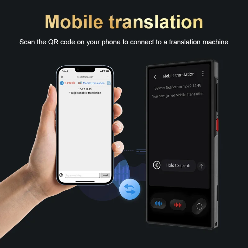 S35 Language Translator Device ChatGPT 148 Languages Smart Ai Voice Translating 18 Offline Pocket Dictionary Offline Translation