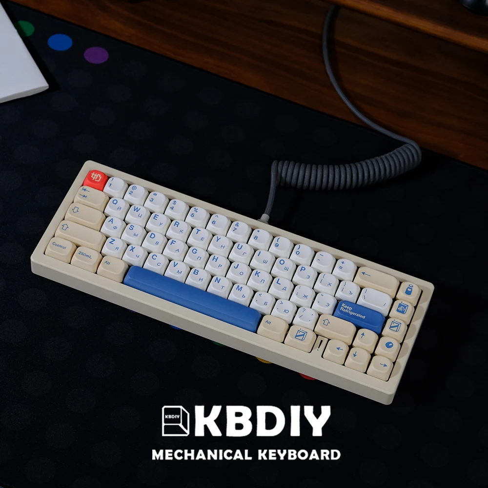 GMK, Soymilk, 140 teclas, PBT, MOA semelhante, japonês, coreano, russo, 7u