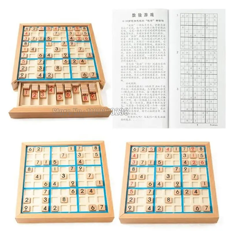 Kids Sudoku Chess Crosswords International Checkers Folding Game Table Toy Gift Learning & Education Puzzle Toy 4