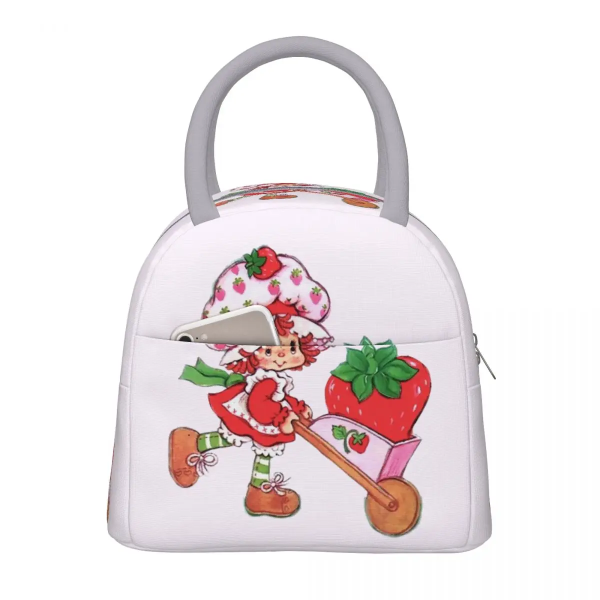 

Strawberry Cake Merch Insulated Lunch Bag For Office Food Container Portable Thermal Cooler Bento Box