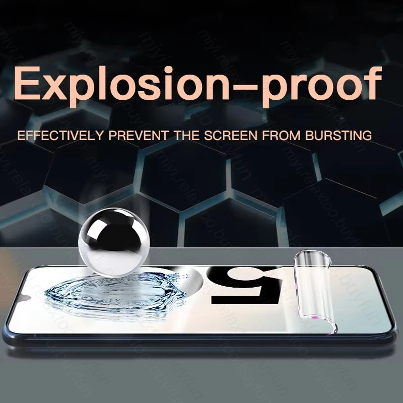 5PCS Full Glue Soft Hydrogel Film HD Curved Screen Protector, Case Friendly