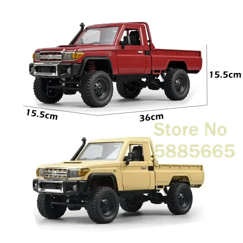 1/12 Simulation Electric Remote Control Pickup Truck 2.4G LED Lighing All Terrain Off Road High Speed 4WD Vehicle RC Car Boy Toy 6