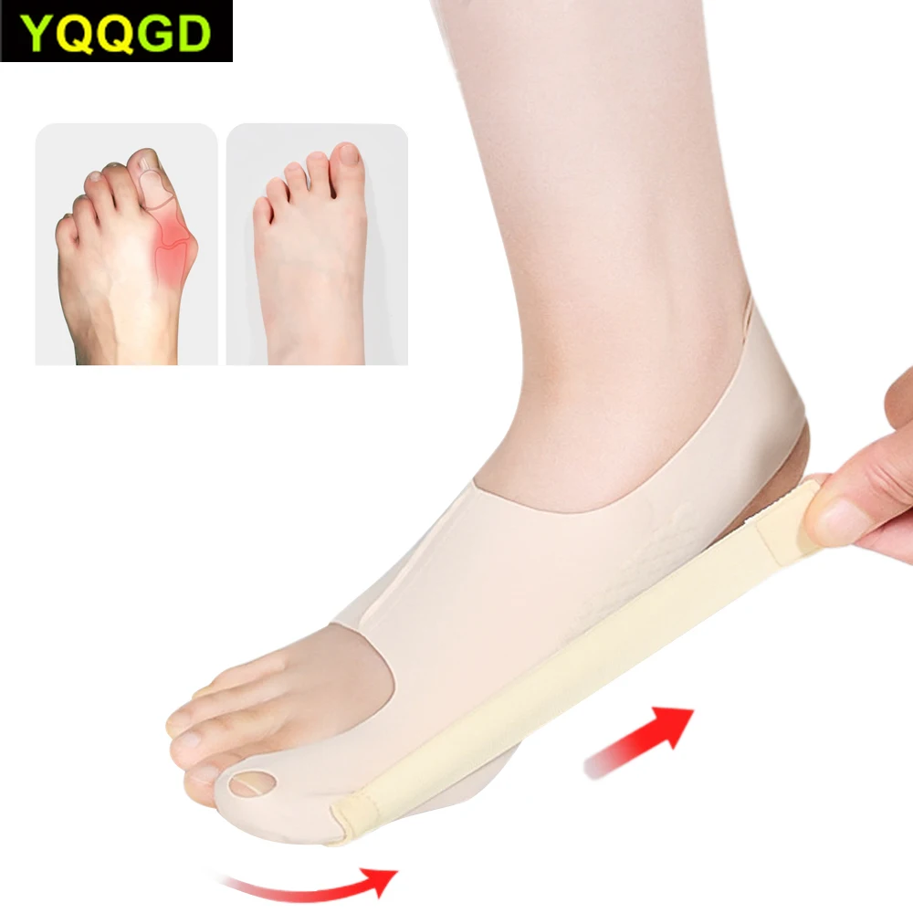 1PC Big Toe Bunion Corrector Adjustable Orthopedic Socks Toes Separator Pain Relief Hallux Valgus Feet Protector Foot Care Tools