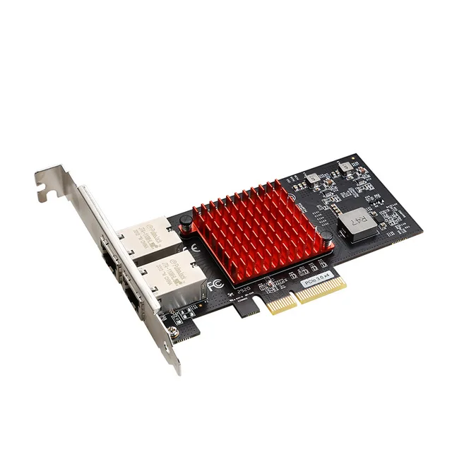 PCIe 3.0 x4 Двухпортовая сетевая карта Ethernet RJ45 10G Серверный сетевой адаптер Чипсет Intel X550 pci-e 4x 1