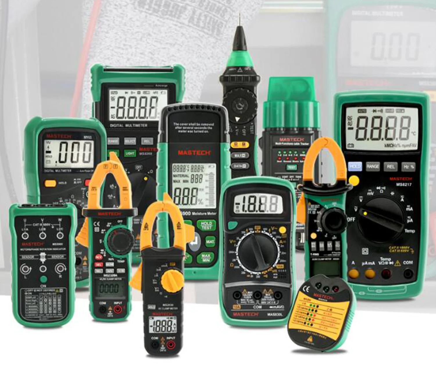 Портативный профессиональный тестер проводов и кабелей MASTECH MS6818 ...