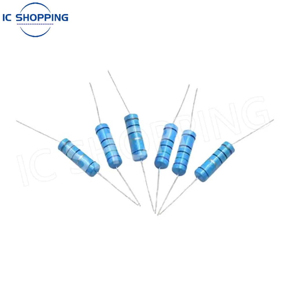 Metal Film Resistor 2W 1% five-color ring power resistor 0.1~1M 2 4.7 10R 47 100 220 360 470 1K 2.2K 10K 22K 4.7K 100K Ohm 20PCS