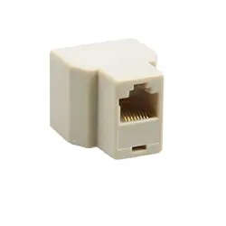Ethernet Cable Splitter - Three - Way Network Connector - 3pieces (Yellow)