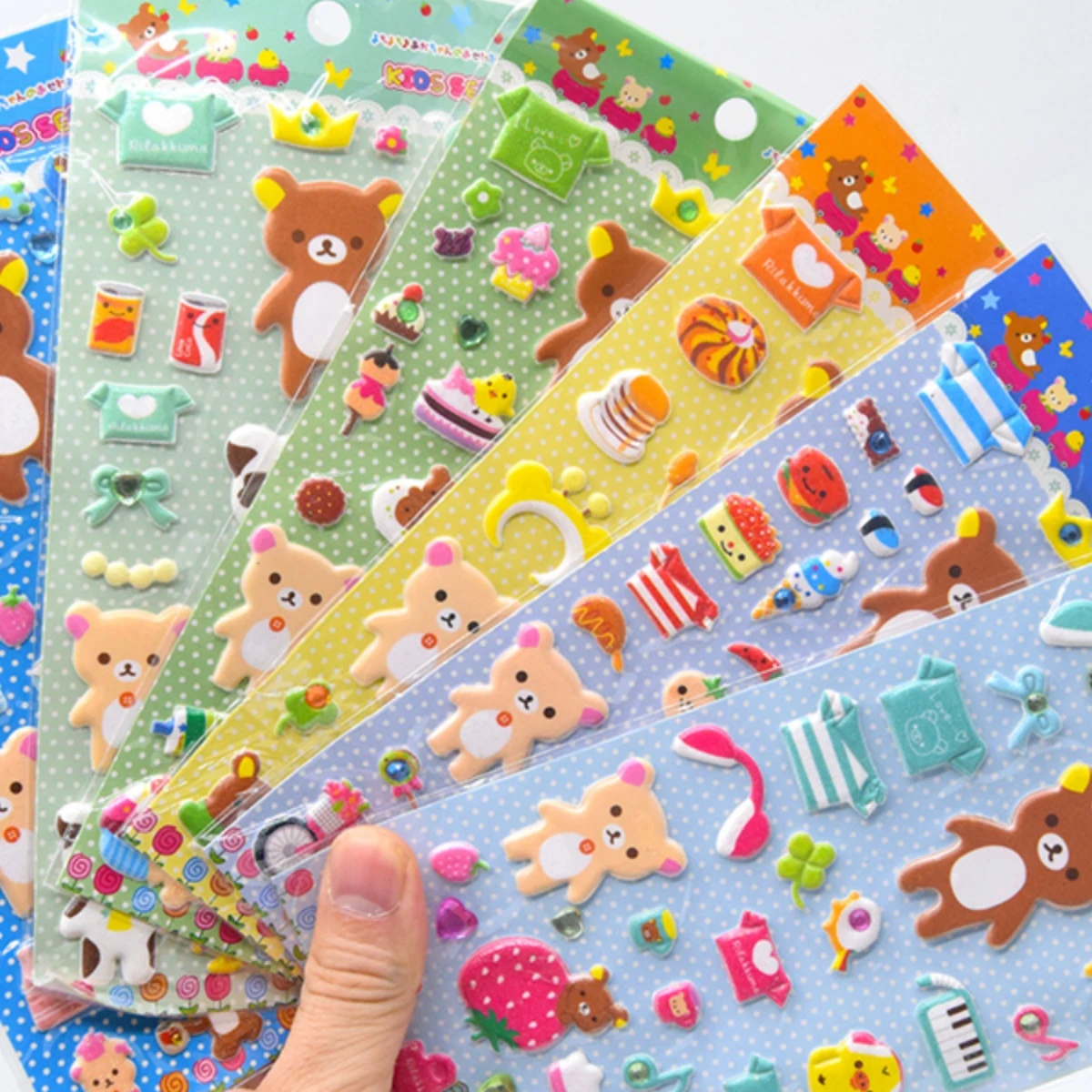 Adorable Rilakkuma Bear Kawaii Stickers for Scrapbooking & DIY Journals