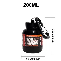 Compact Leakproof Protein Powder Storage Bottle, 100ml/200ml Capacity (200ML C)