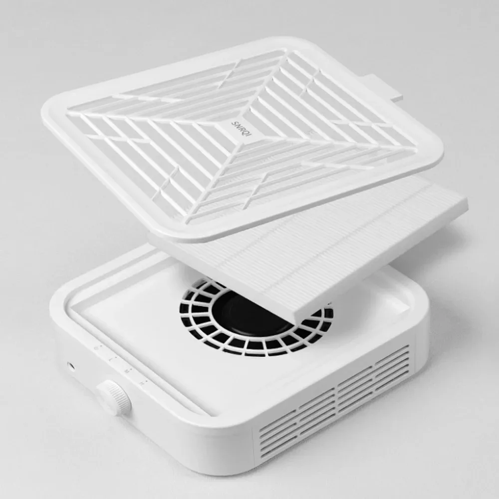 Turbine Brushless Nail Dust Remover Strong Suction 120W Nail Vacuum Cleaner for Manicure with Removable Filter Speed Adjustable