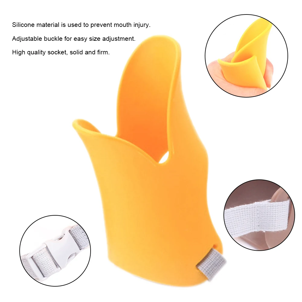 

new 1pcs Adjustable Dog Mouth Cover Soft Silicone Duck Mouth Cover Pet Anti-bite Anti-eating Protective Mask Dog Training tool