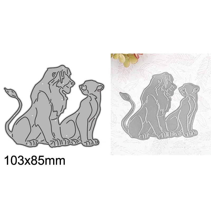 Simba And Nala Pumpkin Stencil