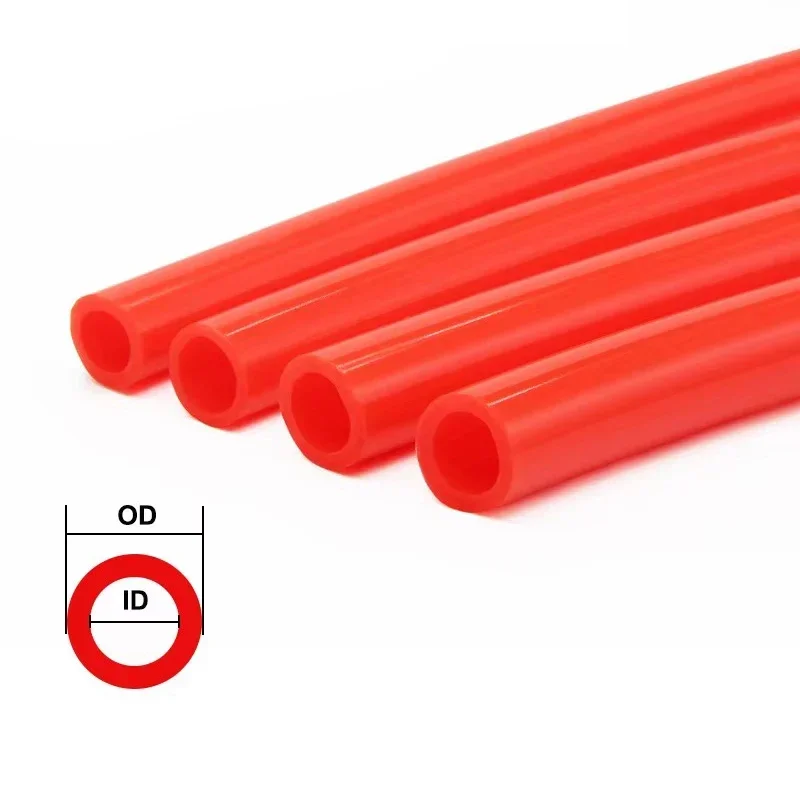 Silicone Tube 1/3/5/10M Red Silicone Tube Food Grade Rubber Hose Flexible Aquarium Air Irrigation Pipes Water Connector Garden Hoses