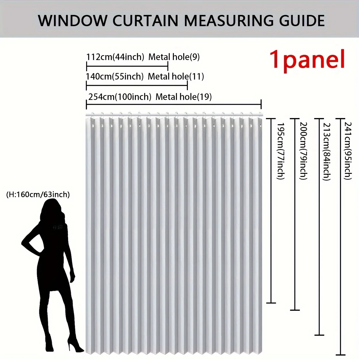 Description Picture 2 of item1Panel, Bedroom Room Partition Privacy Partition Curtain, Restaurant Kitchen Foldableing Curtain Accordion Door Curtain, Wardrobe Bookcase Blocking Decorative Curtain
