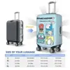 Hangyodon Cartoon Suitcase Cover Cruise Trip Flight Fun Luggage Supplies Protection 6