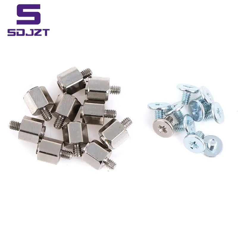 10Set Mounting Screws Kits Hand Tool Mounting Stand Off Screw Hex Nut For A-SUS M.2 SSD Motherboard