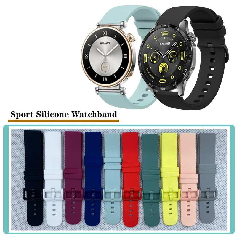 

Ремешок силиконовый для Huawei Watch GT4 GT 4 41 мм 46 мм
