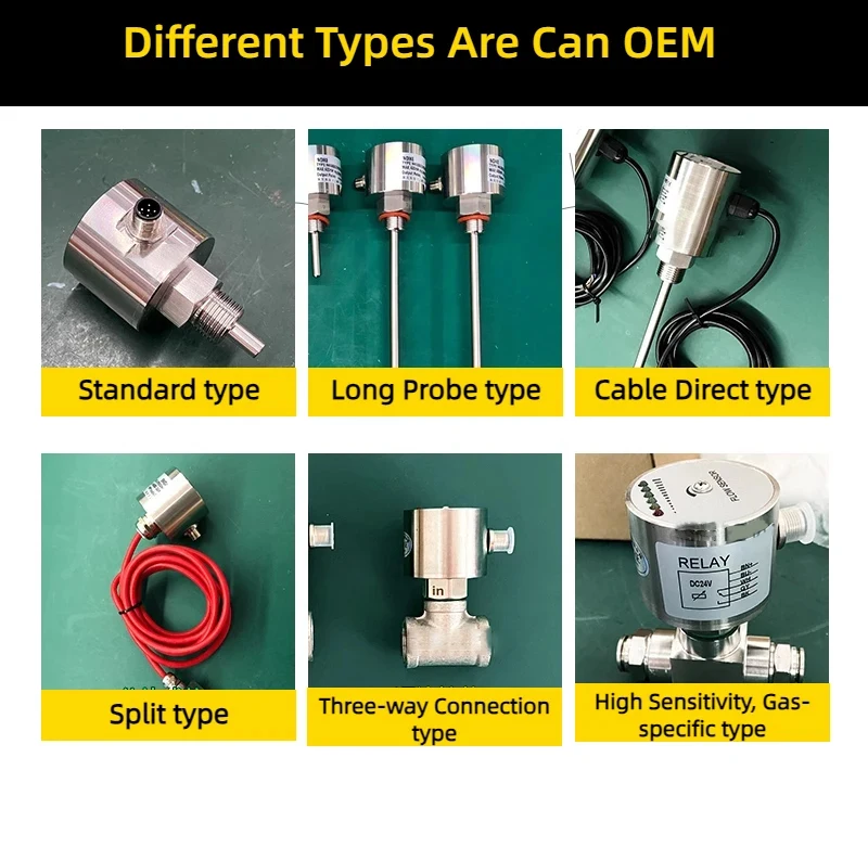 Industrial Stainless Steel Thermal Mass Flow Switch for Water and Oil Adjustable