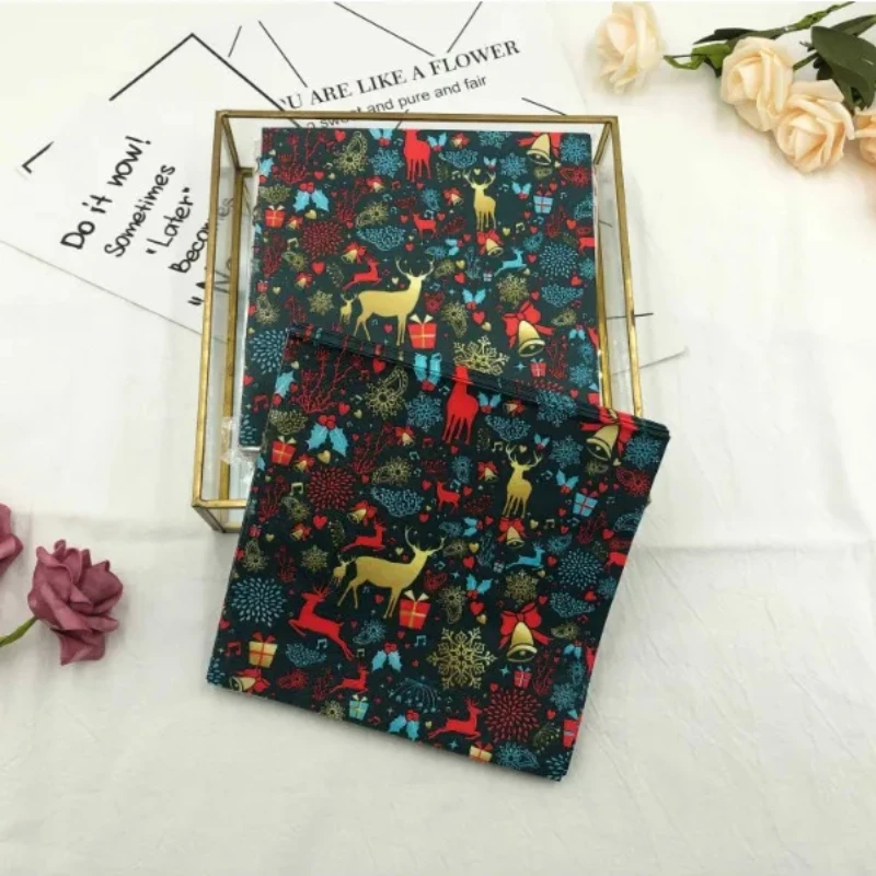 10/20pcs Pac Colorful Printed Christmas Moose Fireworks Table Mouth Cloth Paper Napkins Holiday Party Square Paper Napkins 33cm paper napkins