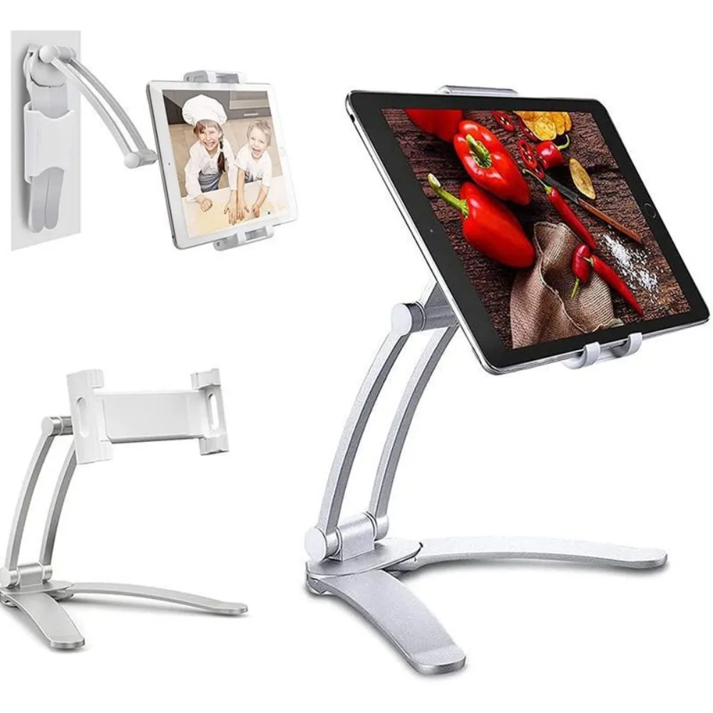 メタルタブレット スタンド ポータブル　　デスクトップタブレット【新品未使用】 楽天市場】7から11インチ対応タブレットアーム クランプ式 4関節