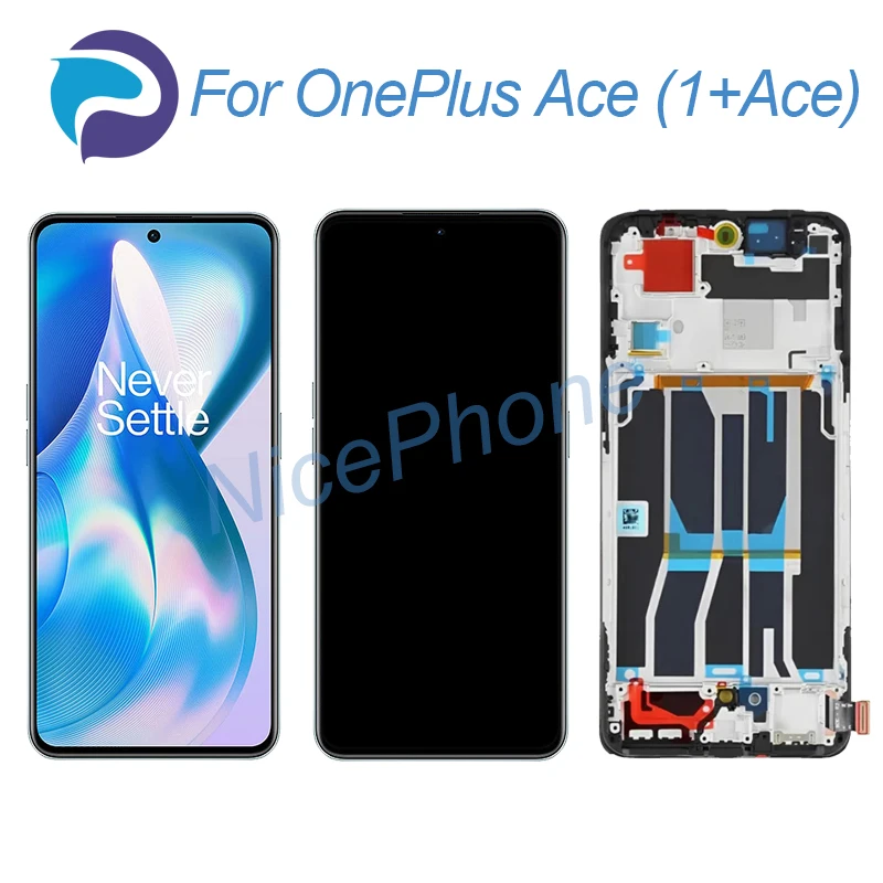 

Для ONEPLUS Ace ЖК-экран + сенсорный дигитайзер дисплей 2400*1080 PGKM10 1 + Ace ЖК-экран дисплей