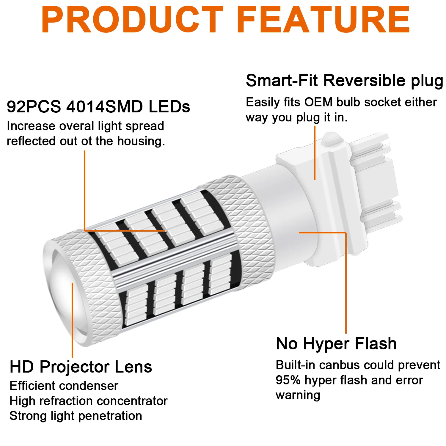 Winetis ְ  LED  DRL , 2X 3157, ſ  3156 3056 3057 4157 3047 4057 3457, 2000K 