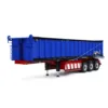 NEW Metal 1/14 3 Axles RC Hydraulic Dump Trailer Electric Awning Legs Semi Trailer Lights for RadioTractor Truck Car Toys Model 3