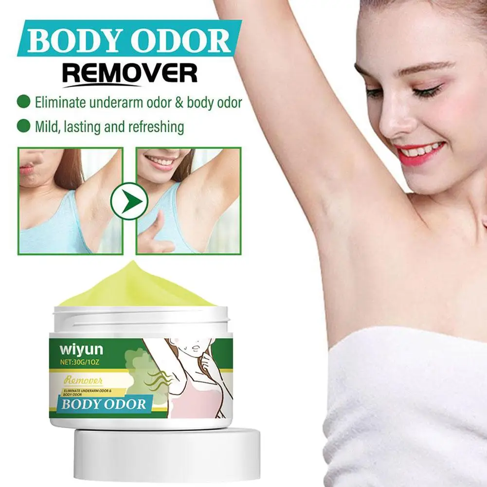 30 g Crème voor het verwijderen van lichaamsgeur, langdurige deodorant voor de oksels, zweetabsorberend, verfrissende pepermuntgeur, anti-transpirant_voghion.com