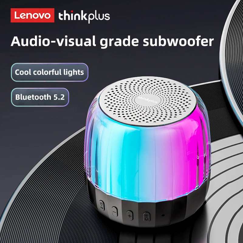 Bluetooth Speaker Original Lenovo K3PLUS 5.2 Wireless Portable RGB Mini Outdoor K3 Plus Wireless Column TF Card Playback