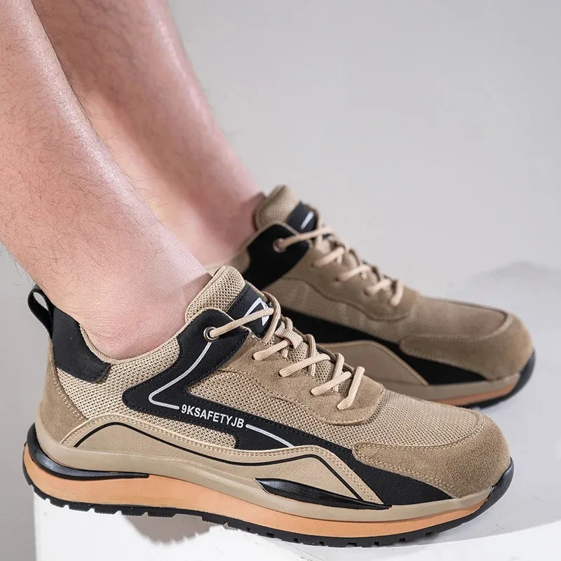 Anti Penetration Safety Shoes Breathable Light weight Comfortable Safety Work Boots Men's Outdoor Safety Shoes Sports Work Shoes