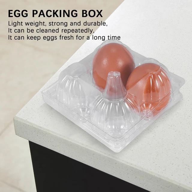 5 Packs Plastic Egg Cartons Bulk Empty Clear Egg Tray Egg Carton