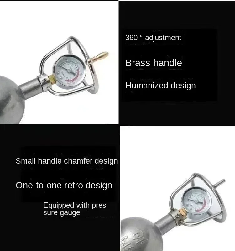 Description Picture 5 of item300ML 360ML 500ML Hand Popcorn Machine Open Firing Popcorn Puffing Machine Stainless Steel Mini Popper Manual Popcorn Maker