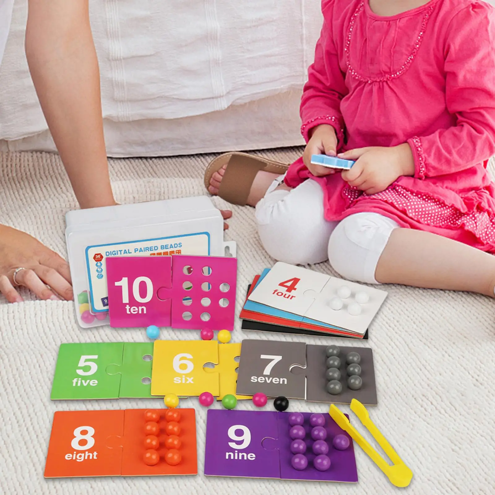 

Color Sorting Toy Beads Matching Toy Preschool Learning Toy Early Development Kids Learning Math Games for Kids Preschool Gifts