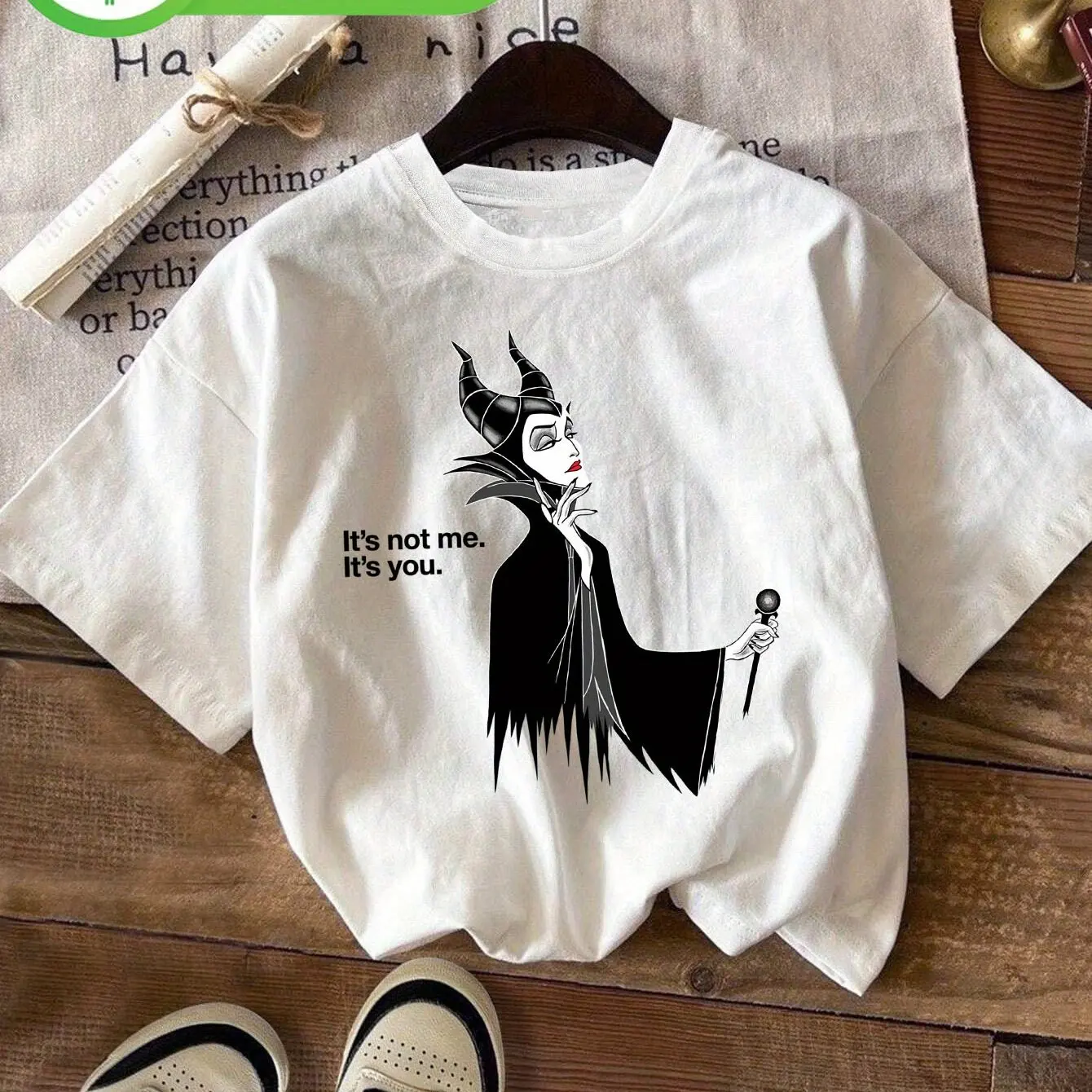 Camicia Di Halloween Per Donne – T-shirt Casual A Maniche Corte Con Grafica Evil Queen, Girocollo, Nera - 3