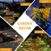 2pcs Led Solar Lawn Lights Outdoor Waterproof Warm Light Garden Decoration Lamp For Walkway Path Villa Yard Driveway 4