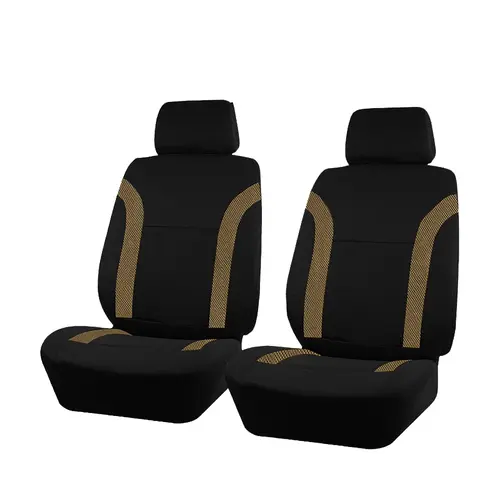 AUTO PLUS Sports Universal Polyester Car Seat Cover Set Fit Most Car Plain Fabric Bicolor Stylish Car Accessories Seat Protector - Image 34