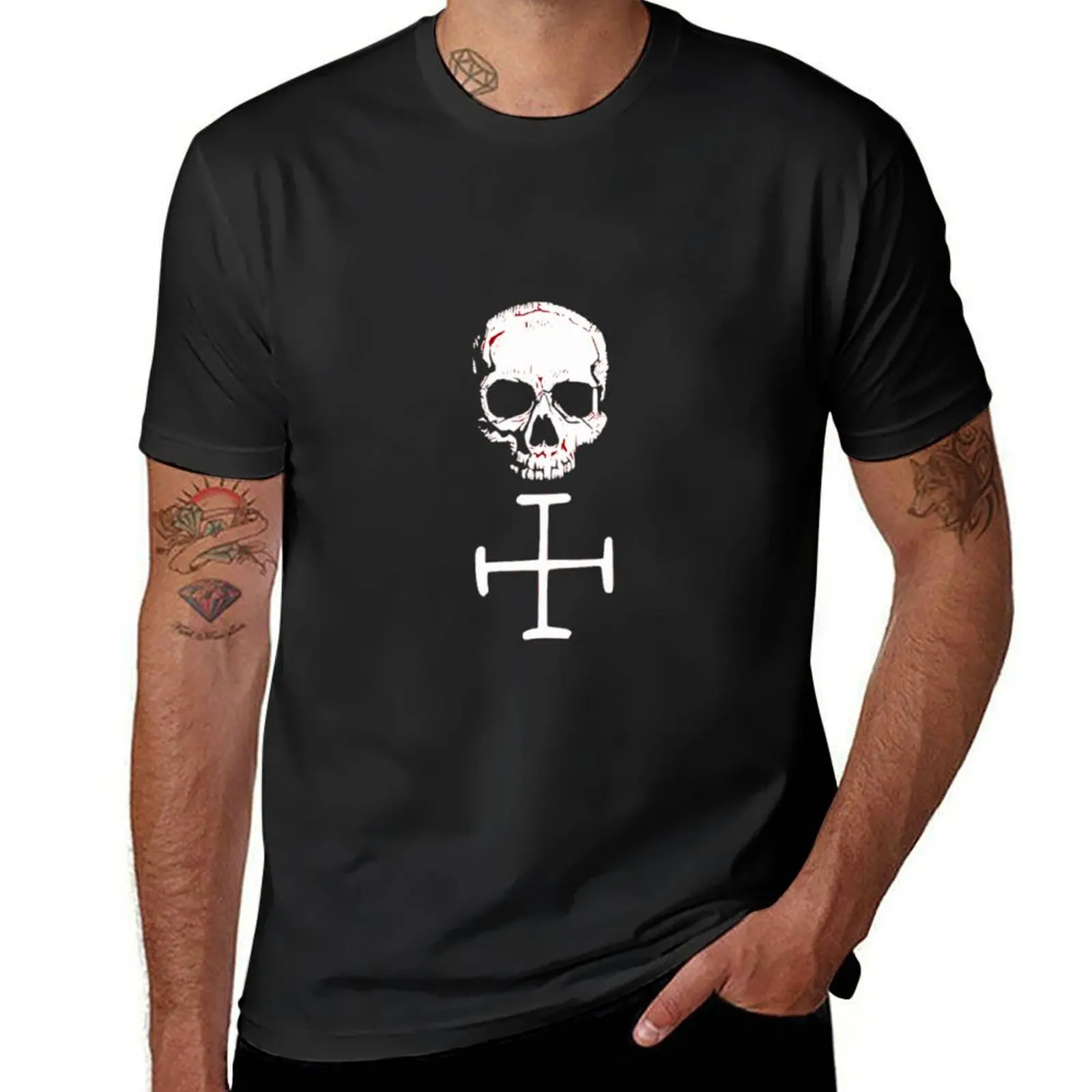 Florida Strait Pirate Flag T-Shirt customizeds funnys sports fans T-shirts for men cotton