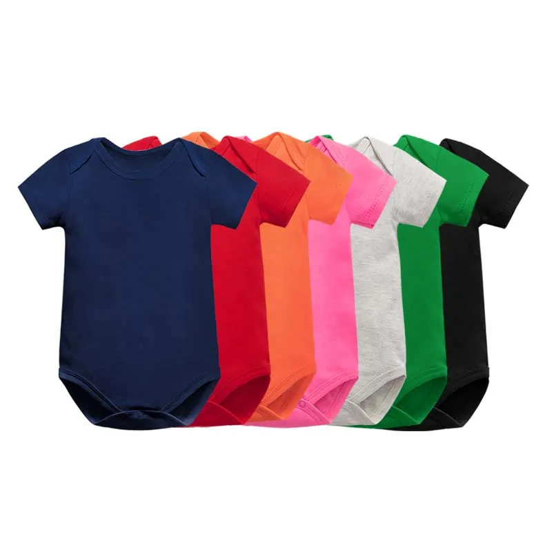 Unisex Baby Bodysuits 100% Cotton 0-24 Months Short Slevee Baby Clothes baby bodysuit cotton romper