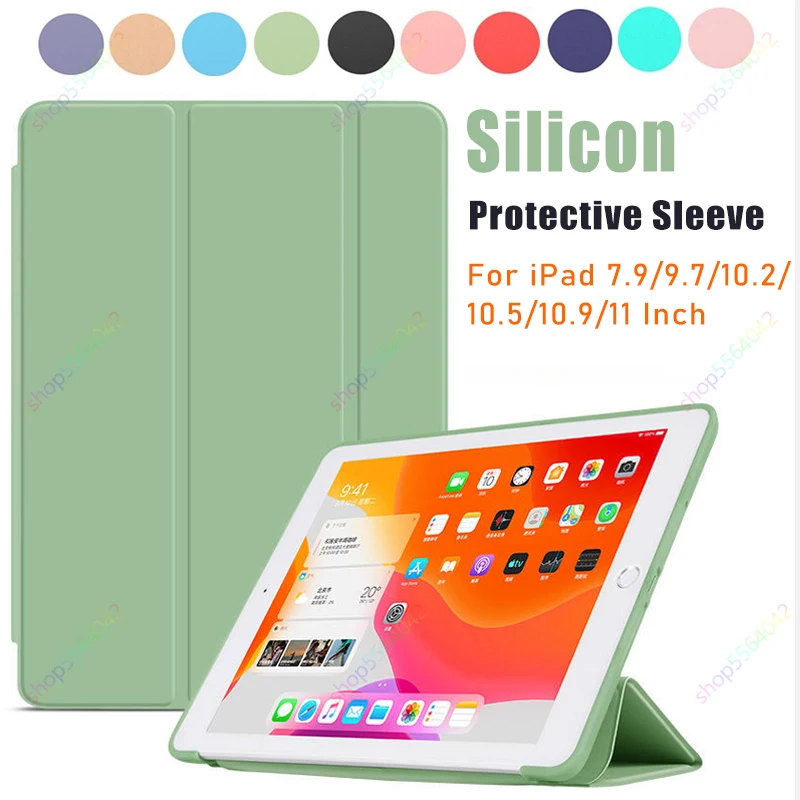 Funda Ipad Air 1 Air 2 9.7 2018 2017 5 A 6A Generazione Soft Silico Smart Magnet Cover Per Ipad Pro11 2022 Air 5 Air 4 10.9 10Th