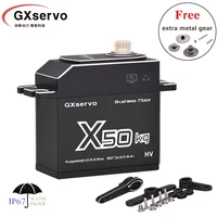 Brushless Programmable 50KG Large Torque Servo Waterproof High Voltage Full Metal Gear Motor For 1/8 1/10 RC Car Boat Traxxas 1
