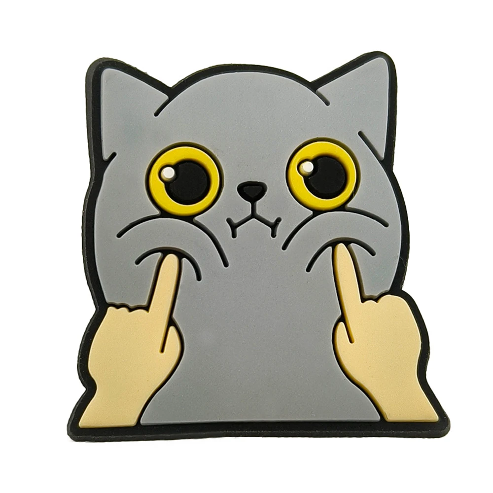Charming PVC Cat Shoe Accessory